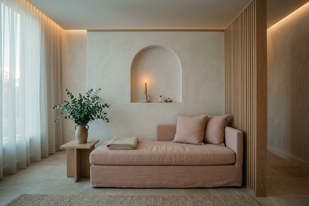 Aura interior — warm minimalist