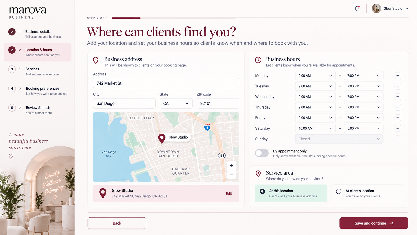 Show clients where to find you