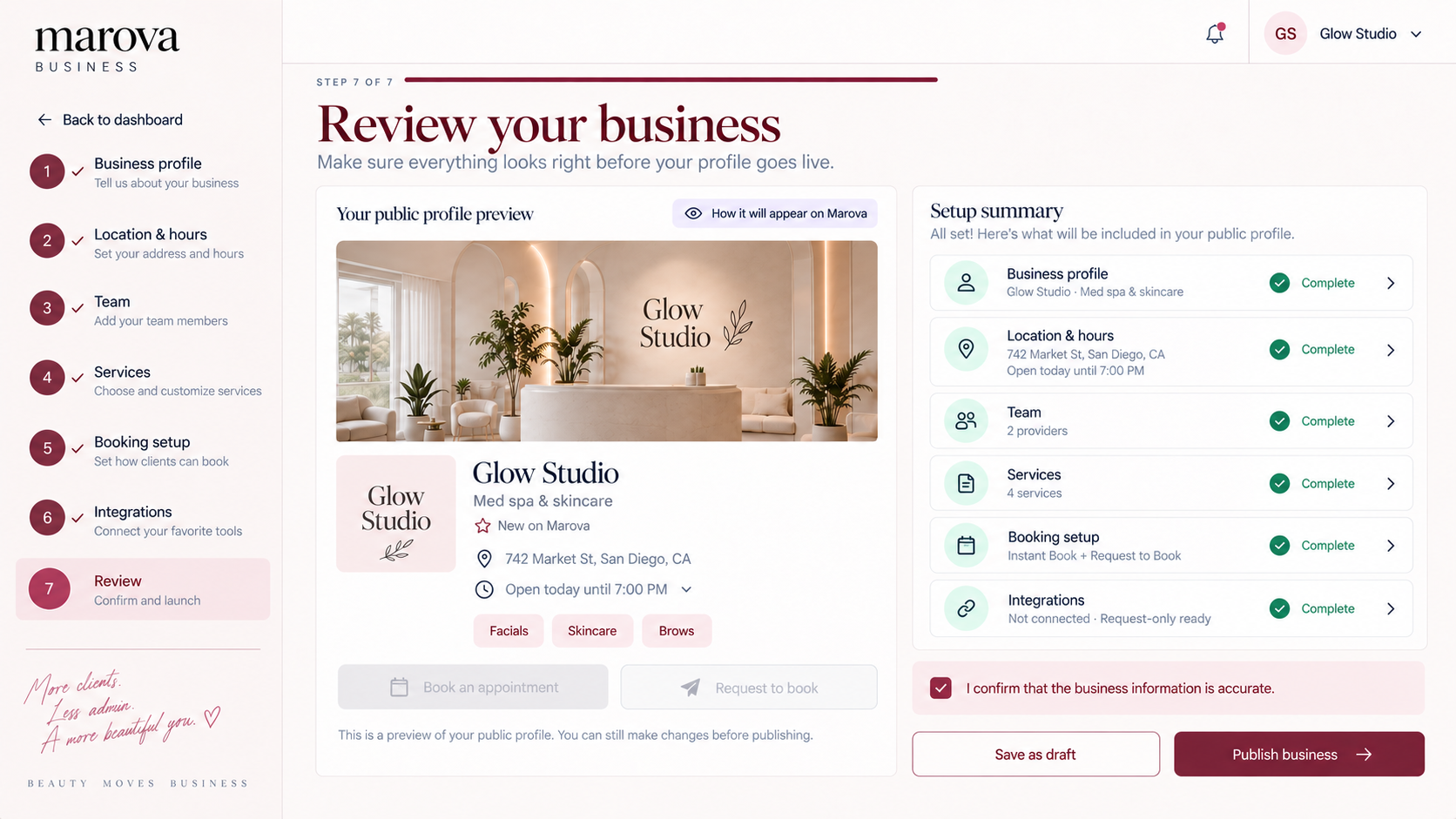 Review before you go live
